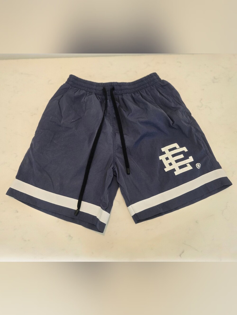 ERIC EMANUEL + EVEREST ISLES- EE SWIM TRUNKS CORE- Navy/White